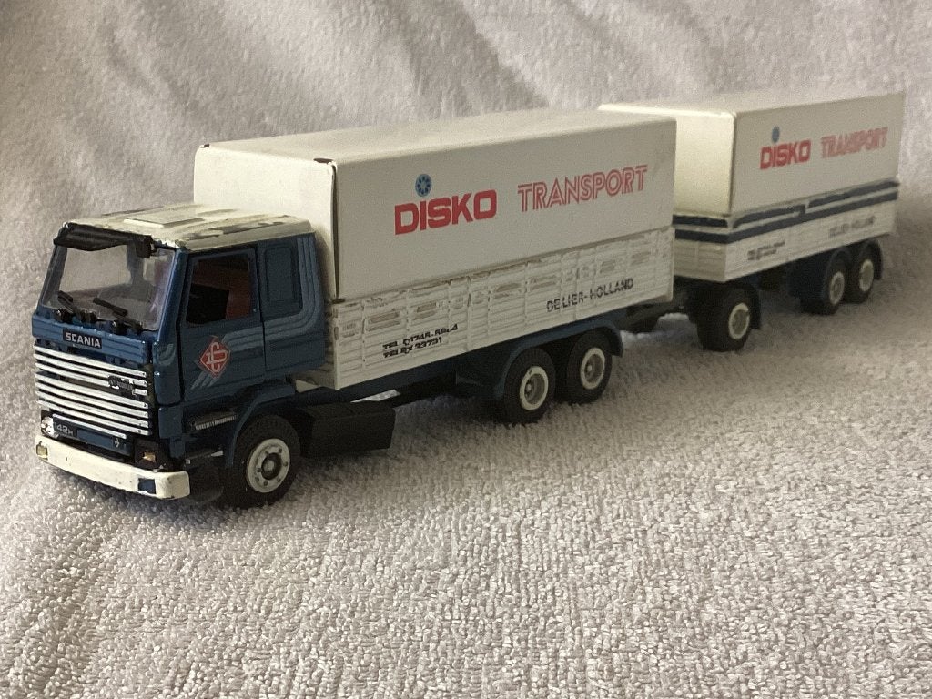 SCANIA 142 vrachtwagen met aanhanger loop of sloop, Ophalen of Verzenden, Gebruikt, Bus of Vrachtwagen, Tekno