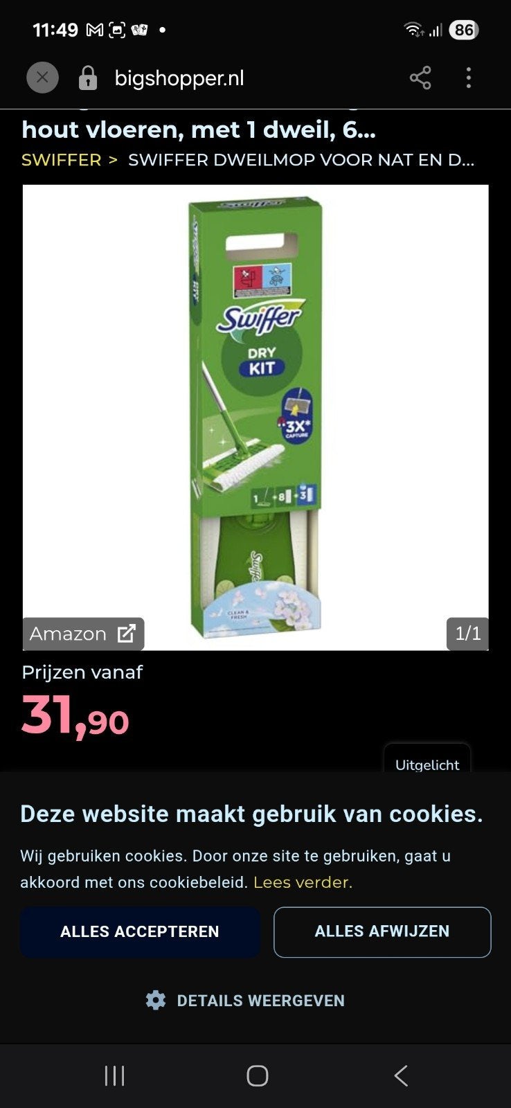 Nieuwe Swiffer drykit, Ophalen of Verzenden
