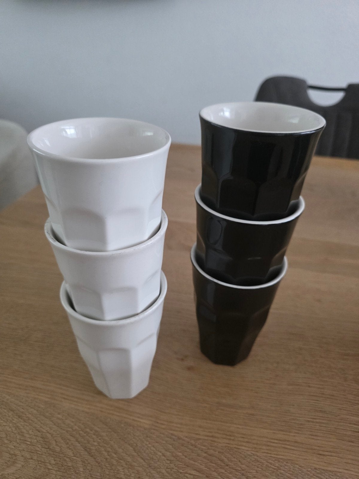Hema mokken zwart en wit - 6 stuks, Ophalen, Hema, Keramiek, Mok