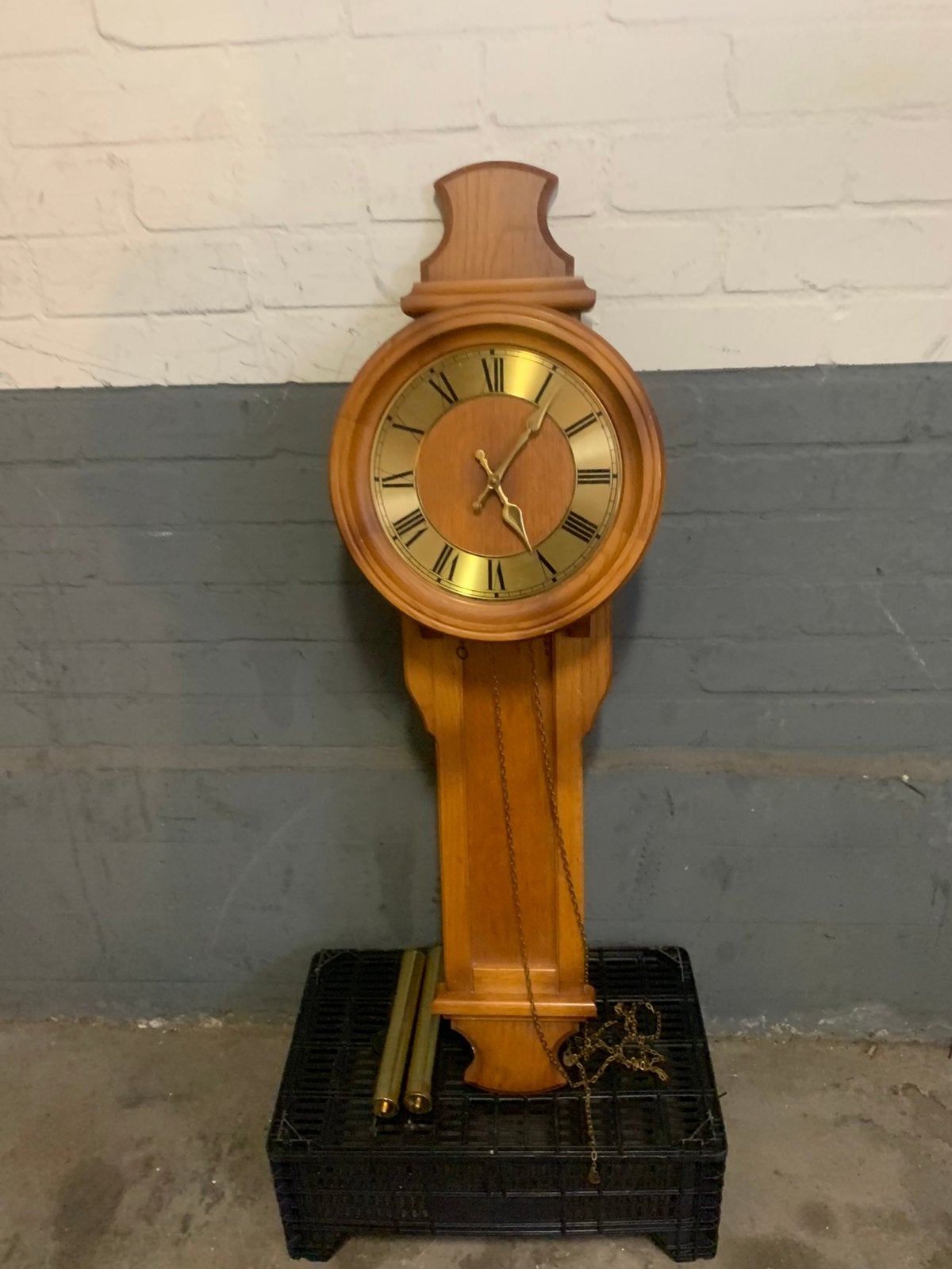 Klassieke houten wandklok -Janmaat Klokken, Ophalen