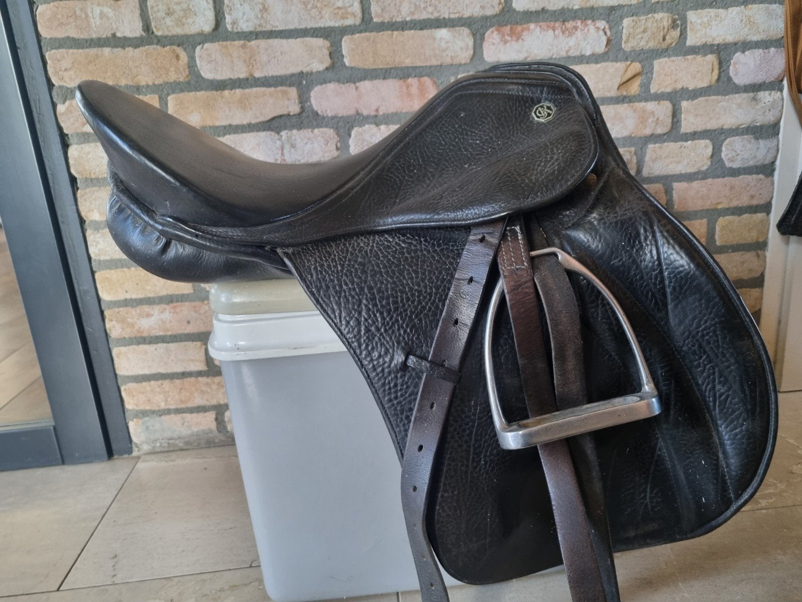 Zwart kieffer veelzijdigheids zadel voor paard., Ophalen, Gebruikt, Kieffer, Veelzijdigheid