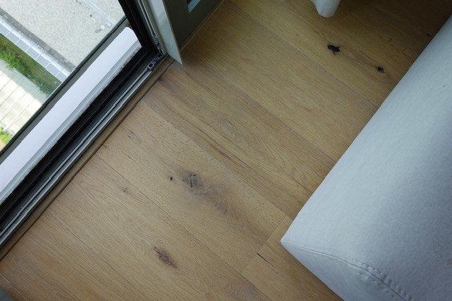 +/- 100 m2 houten vloer, Ophalen, Vloerdelen of -planken, Zo goed als nieuw, 10 m² of meer
