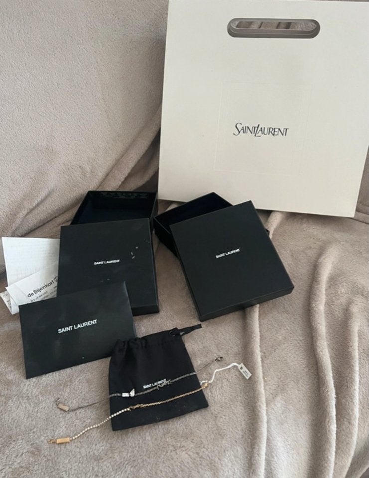 Saint Laurent YSL Armband set Zilver en Goud, Sieraden, Tassen en Uiterlijk, Armbanden, Zo goed als nieuw, Goud, Zilver, Ophalen