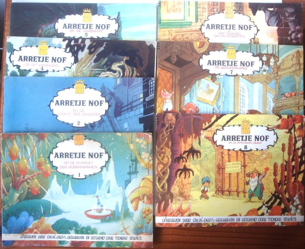 Marten Toonder 7 dln. Arretje Nof, goede staat € 11,00 samen, Ophalen of Verzenden, Zo goed als nieuw, Marten Toonder, Nederland