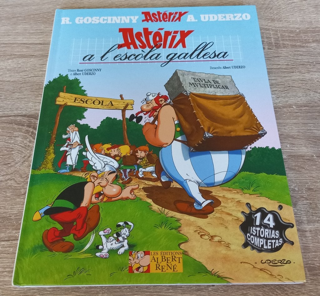 Asterix a l'escòla gallesa (het pretpakket, Catalaans), Eén stripboek, Ophalen of Verzenden, Zo goed als nieuw, Goscinny & Uderzo