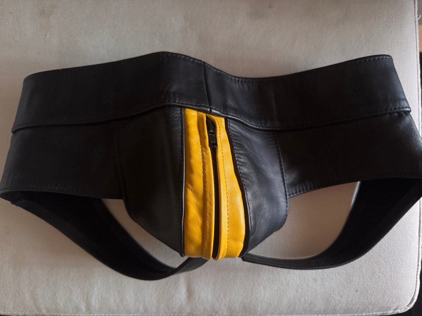Lederen Jockstrap Mr.B (medium), Kleding | Heren, Verzenden, Zwart, Overige typen