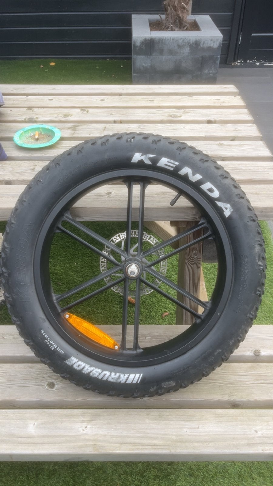 Kenda Krusade Fatbike Wiel met Band 20x4.0, Wiel, Gebruikt, Ophalen of Verzenden, Fatbike