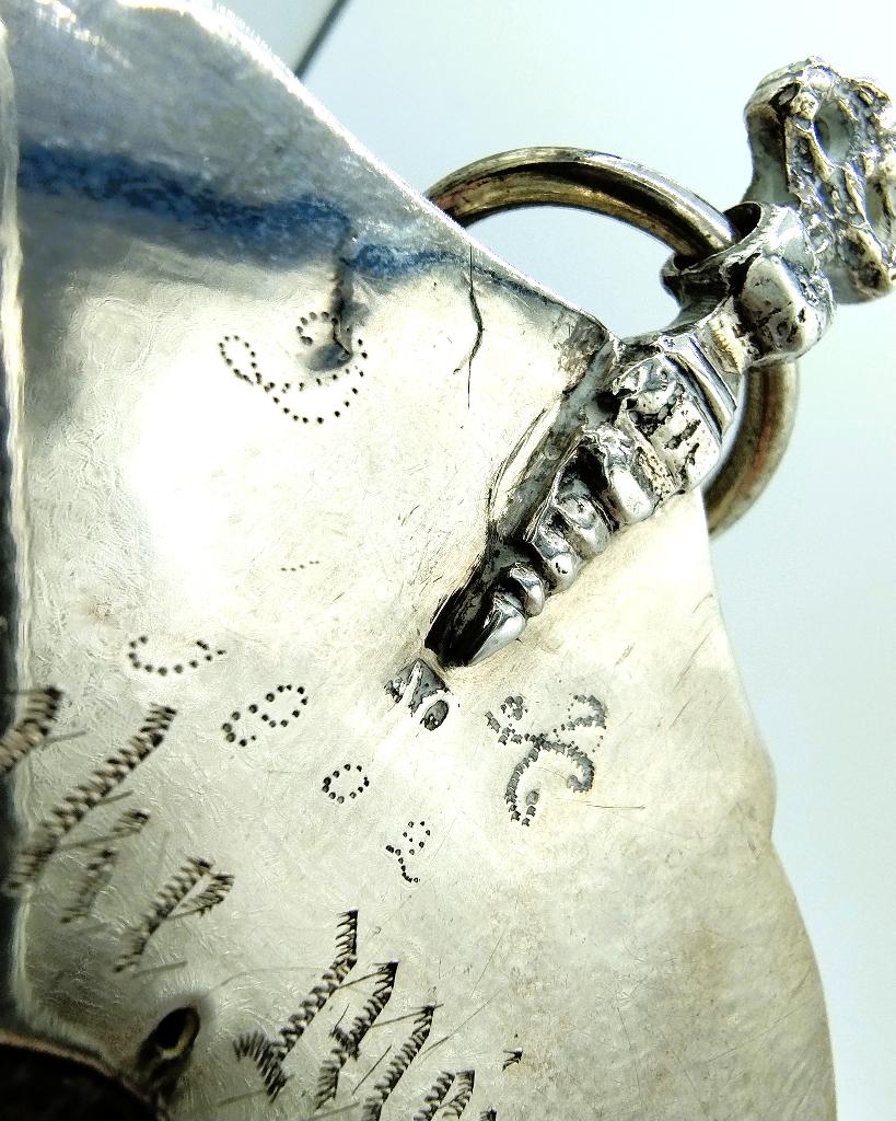 Friese zilveren beugeltas, A. Oosterwerf, Sneek 1774-1810, Verzenden, Zilver