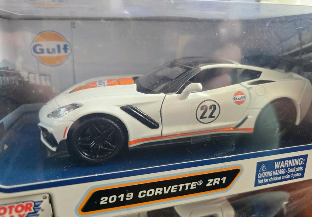 Corvette ZR1 2019 Motormax "Gulf", Ophalen of Verzenden, Nieuw, Auto, Overige merken