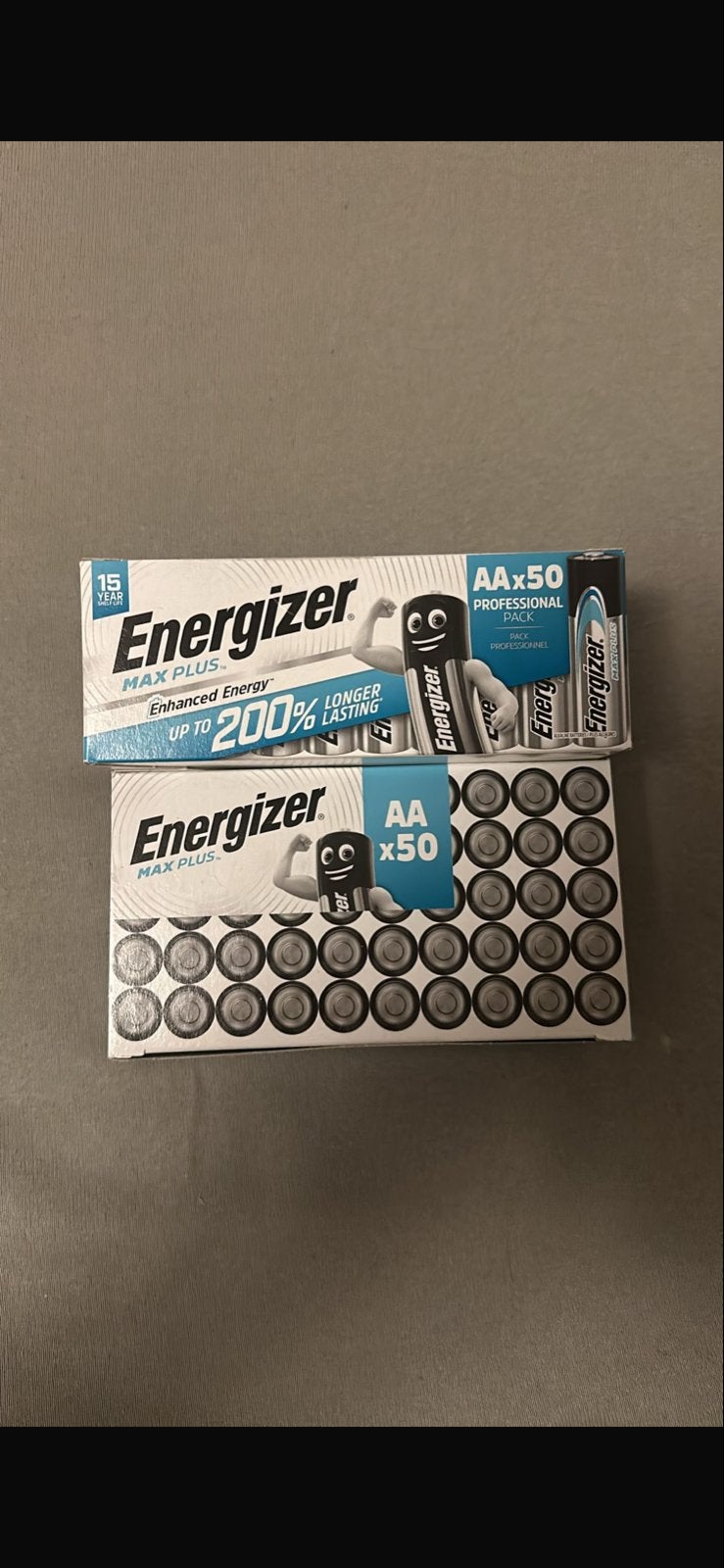 Energizer Max Plus AA Batterijen - 2x50 stuks, Ophalen of Verzenden, Nieuw