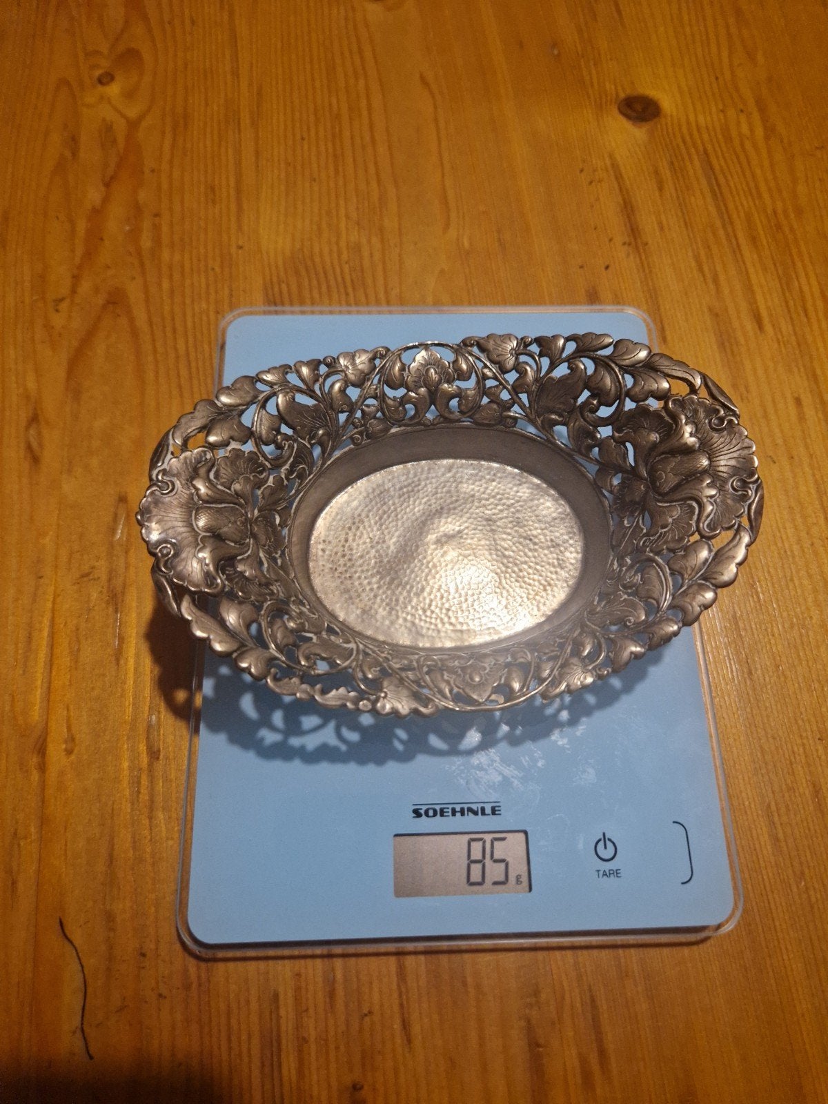 Antieke Zilveren Schaal 800 - Djokja Zilver, Ophalen of Verzenden, Zilver