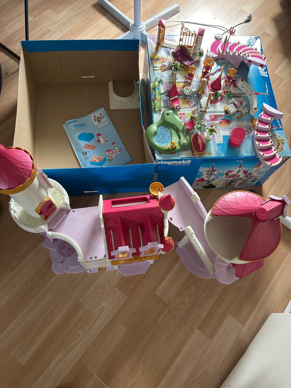 Playmobil Prinsessenkasteel met accessoires (geen figuren), Gebruikt, Complete set, Ophalen of Verzenden, Kasteel/Fort