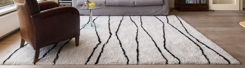 Modern vloerkleed Nomadic Living 200x290 cm, Ophalen, Crème, 200 cm of meer, Zo goed als nieuw