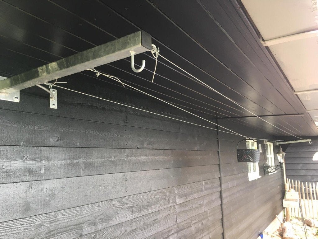 Duurzame ijzersterke waslijnmuurbeugels voor / buiten, Ophalen of Verzenden, Nieuw