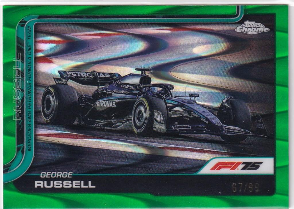 George Russell Green RayWave Refractor #79 /99, Verzenden, Nieuw, Formule 1