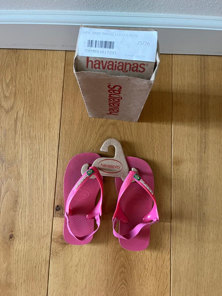 Havaianas slippers, Meisje, Overige typen, Ophalen of Verzenden, Zo goed als nieuw