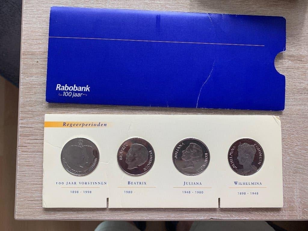 Rabobank 100 jaar munten set - Vorstinnen & Rabobank, Verzenden, Overige materialen, Nederland