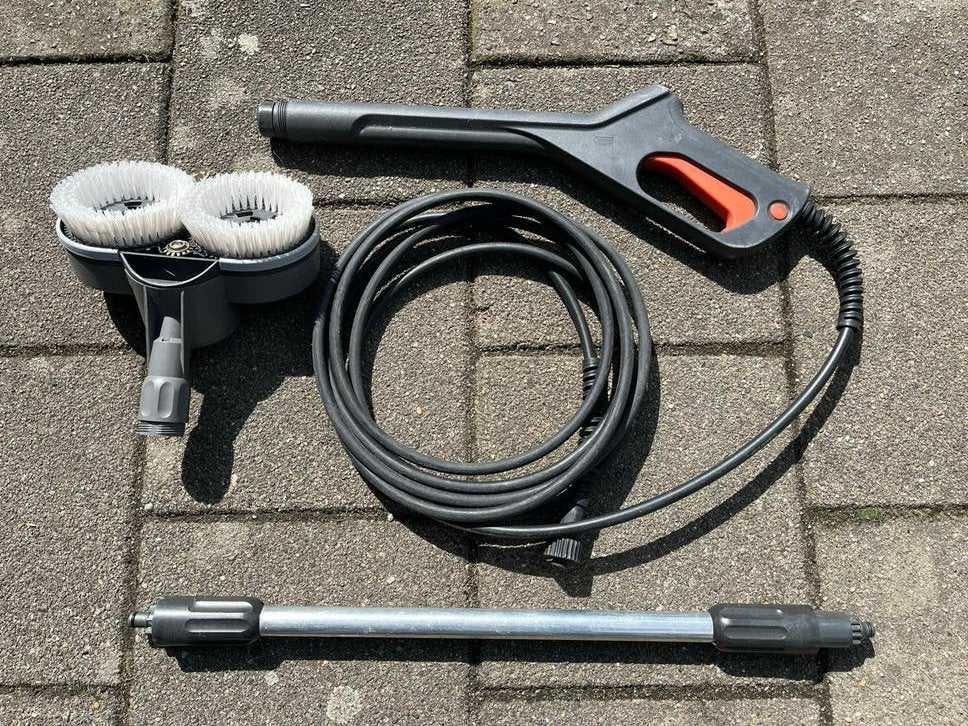 Gardena terrasreiniger met roterende borstels, Ophalen of Verzenden, Gebruikt, Elektrisch