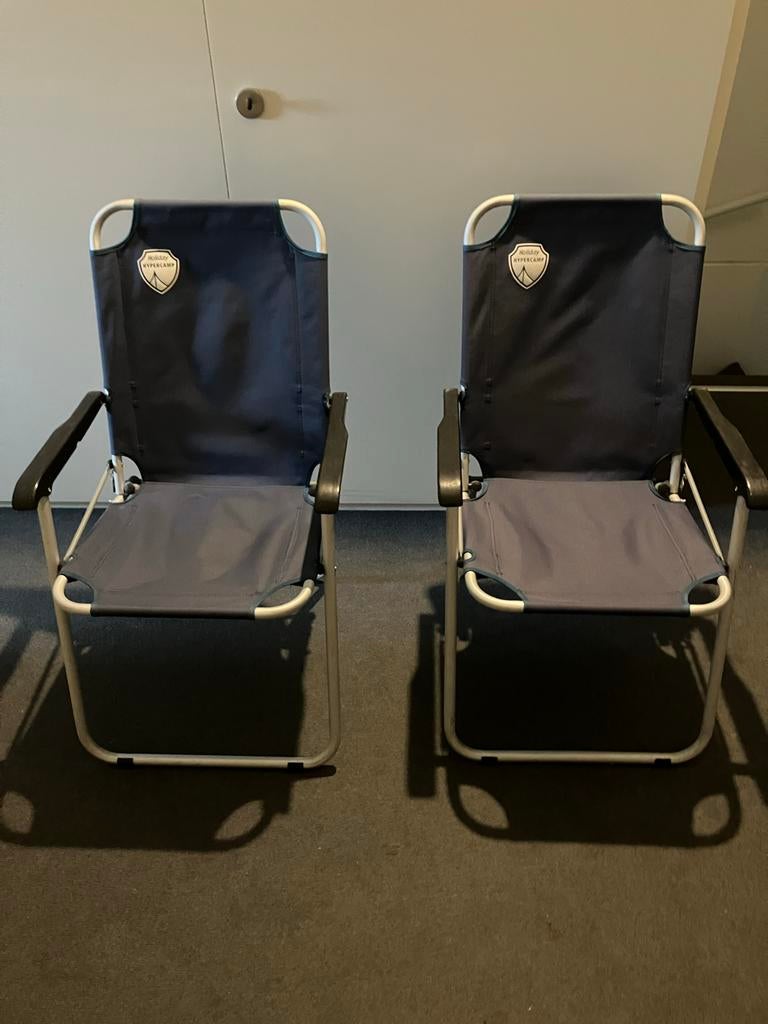 2x Lichtgewicht Campingstoel + tafel - Holiday Hyperc, Caravans en Kamperen, Kampeermeubelen, Ophalen of Verzenden, Zo goed als nieuw