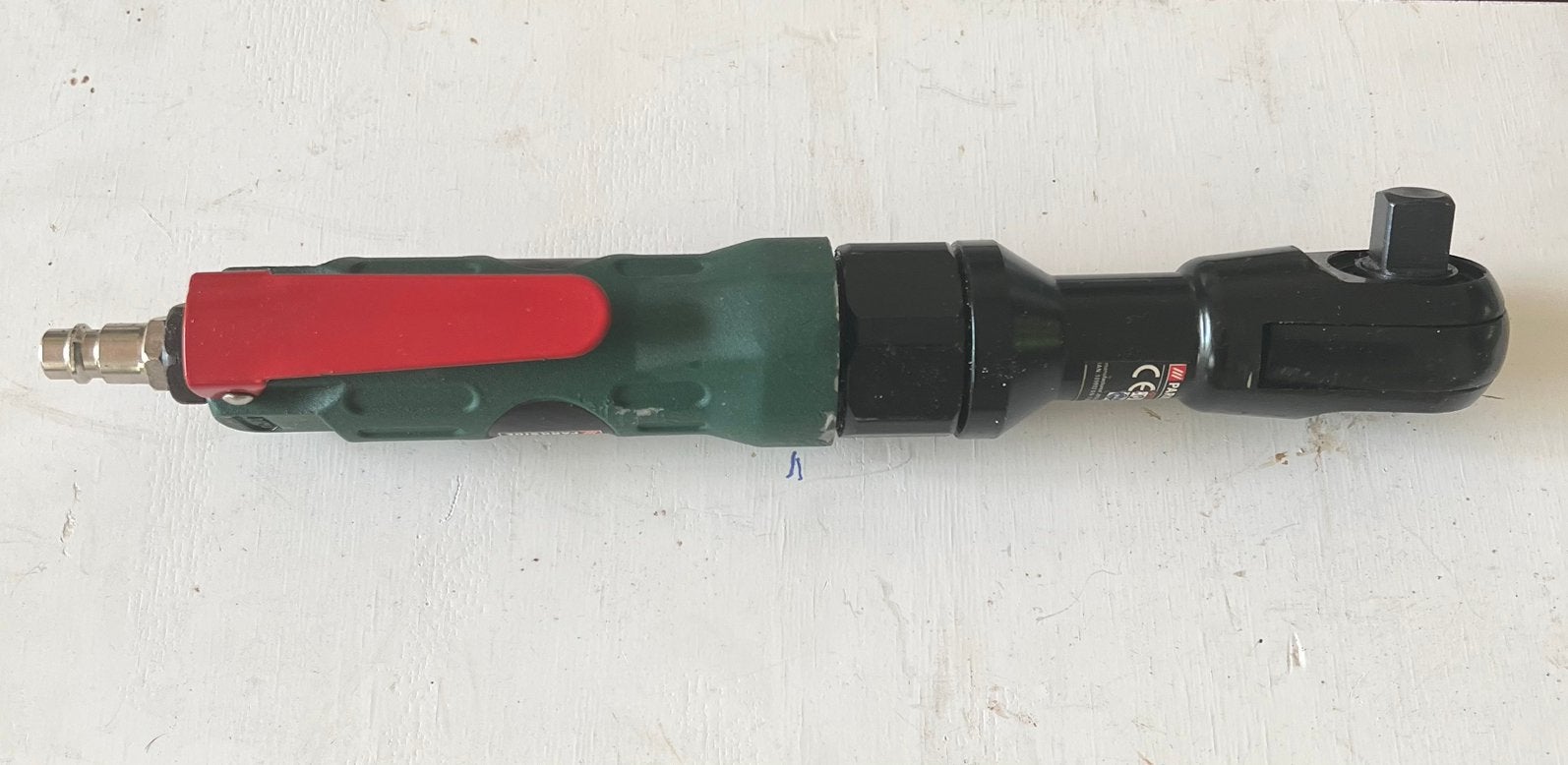 Pneumatische ratel, doppen 9/27,bit kop, 2x verleng., Ophalen of Verzenden, Zo goed als nieuw