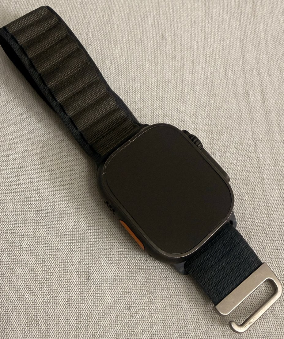 Apple Watch Ultra 2 met oplader en doos, Gebruikt, Zwart, IOS, Ophalen of Verzenden