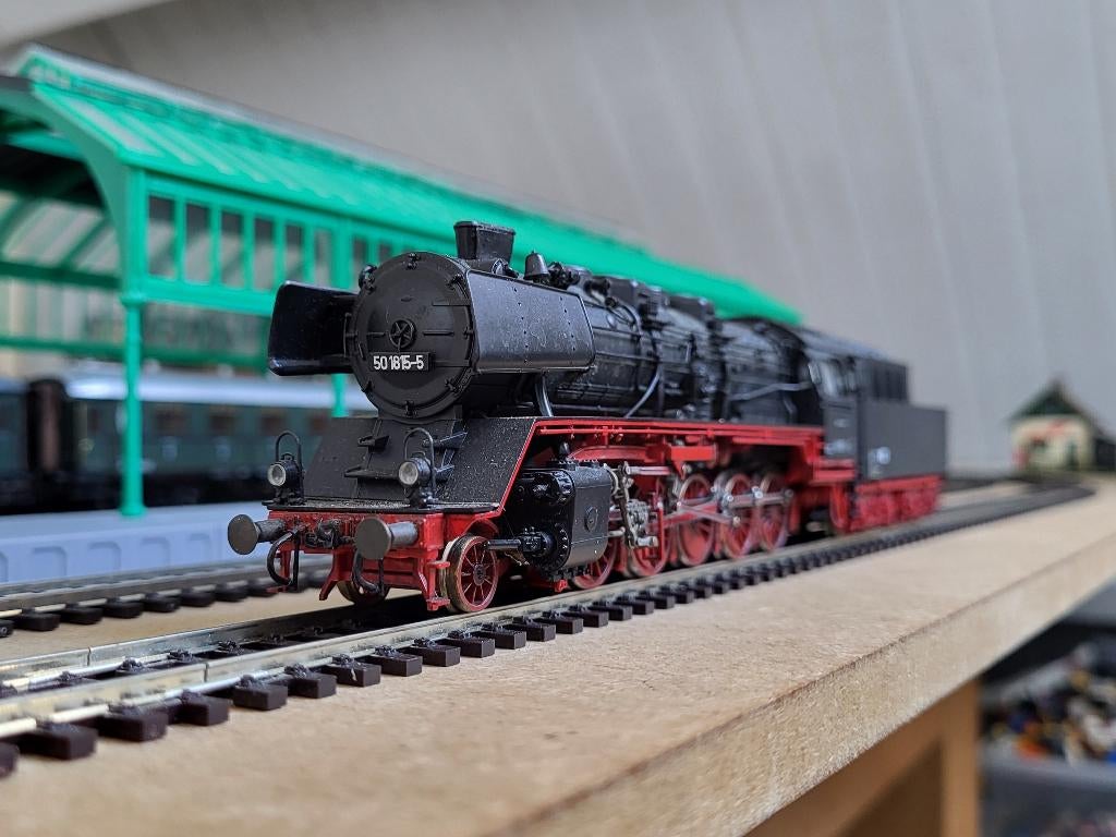 H0 roco DR 50 1815-5 baureihe 50 stoomlocomotief, Gebruikt, Ophalen of Verzenden, Roco, Analoog