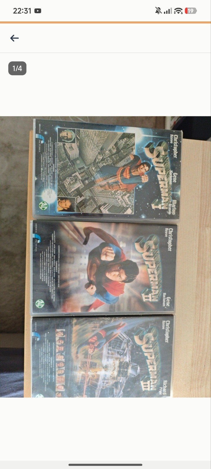 SUPERMAN 1 2 & 3 (VHS), Alle leeftijden, Ophalen of Verzenden, Gebruikt, Overige genres