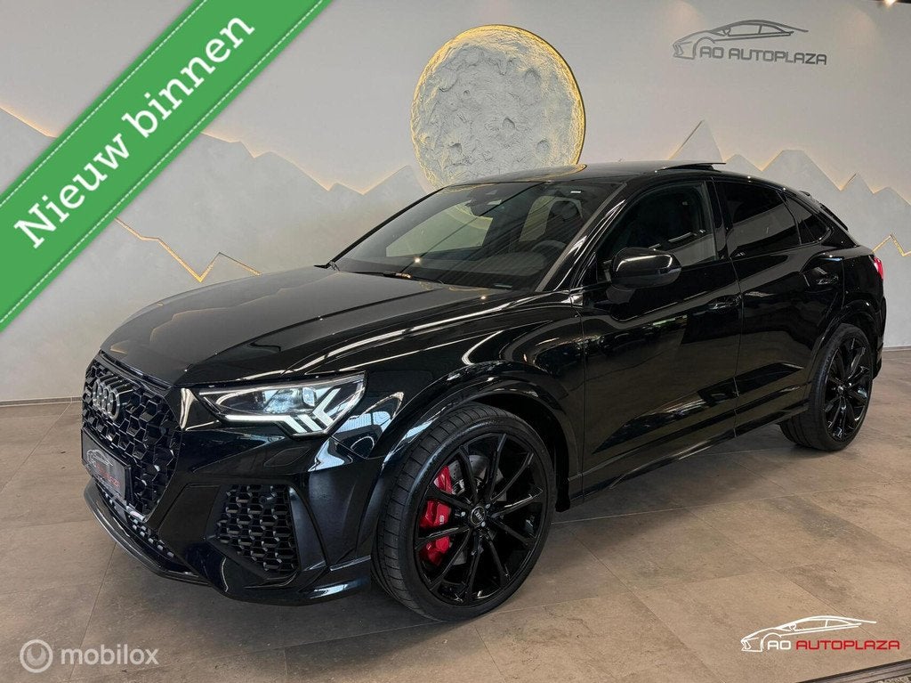 Audi RS Q3 RSQ3 Sportback 2.5 TFSI Panorama/Keyless/B&O/360, Automaat, Zwart, 1675 kg, Zwart