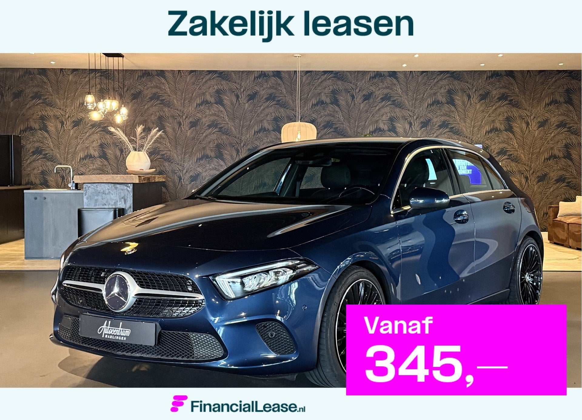 Mercedes-Benz A-Klasse 160 I WideScreen I 19" I Camera I Sfe, Voorwielaandrijving, Gebruikt, 4 cilinders, Blauw