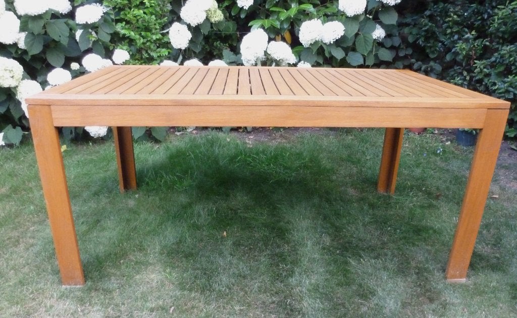 tuintafel Teak hout, Ophalen, Zo goed als nieuw, Rechthoekig, Teakhout