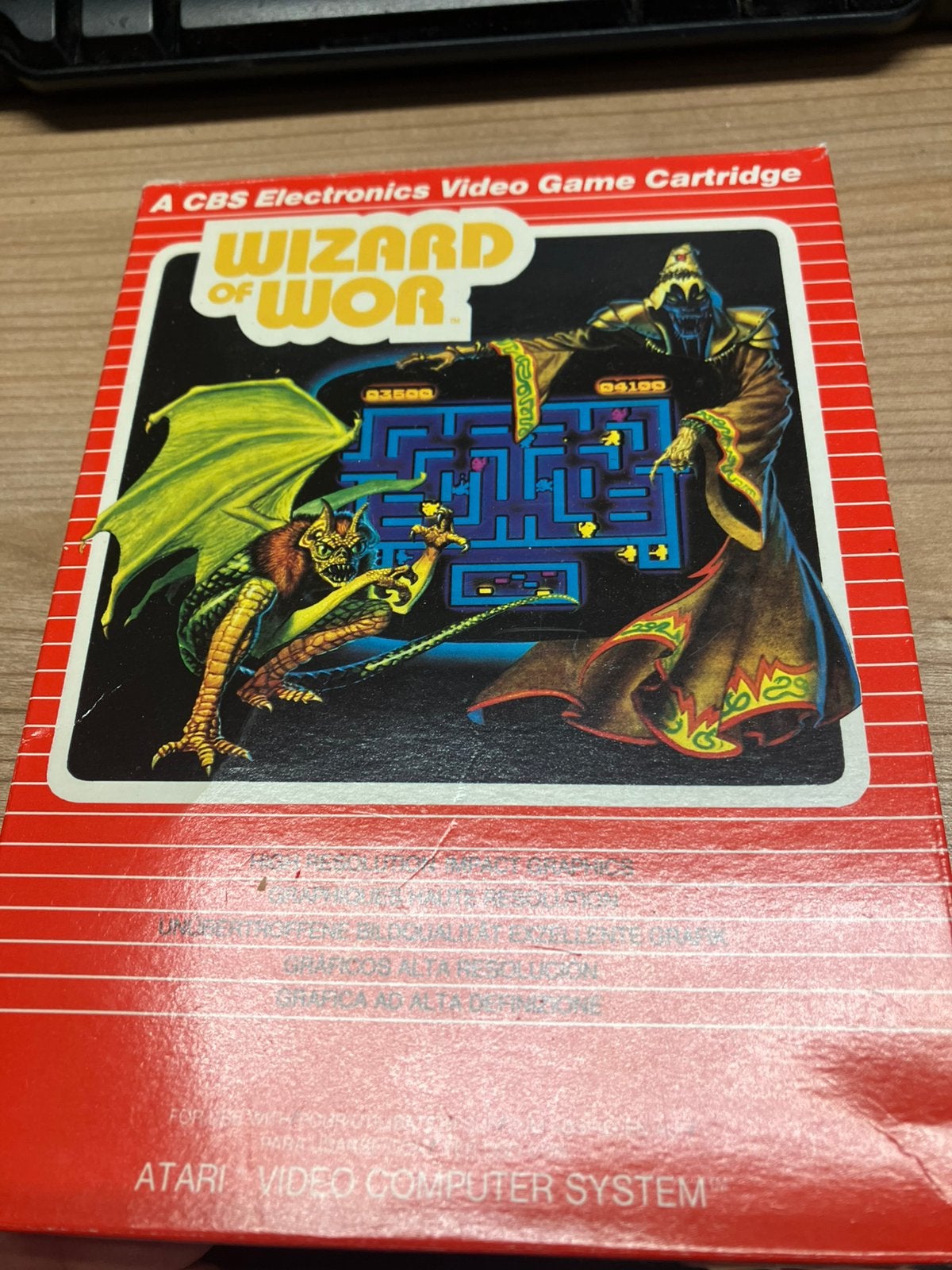 wizard or wor , space shuttle ,farmyard fun ,ski run ,dragon, Spelcomputers en Games, Games | Atari, Gebruikt, Usa, Atari, Overige genres