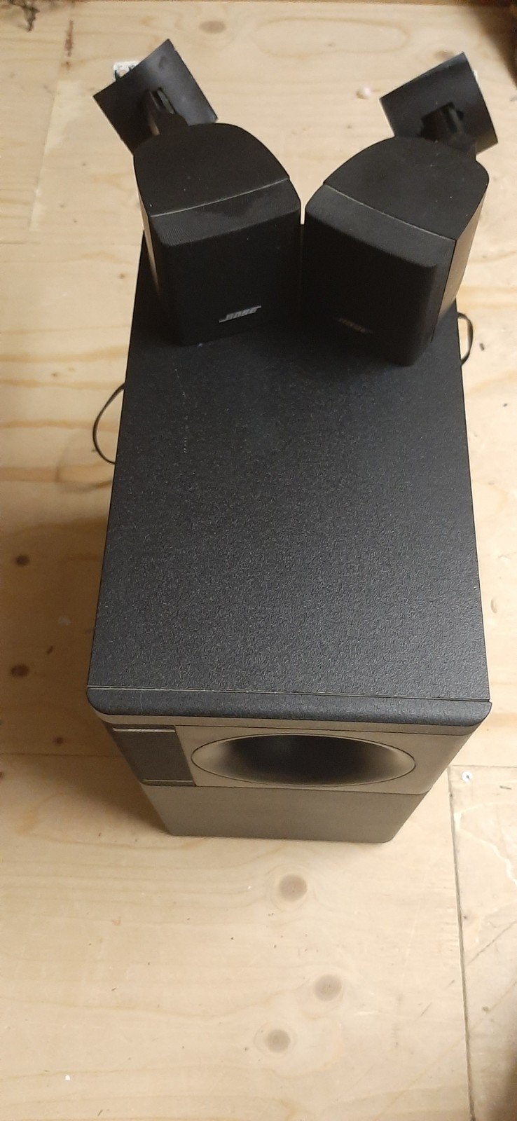 Bose bassenbox en twee speakers, Ophalen, Minder dan 60 watt, Bose