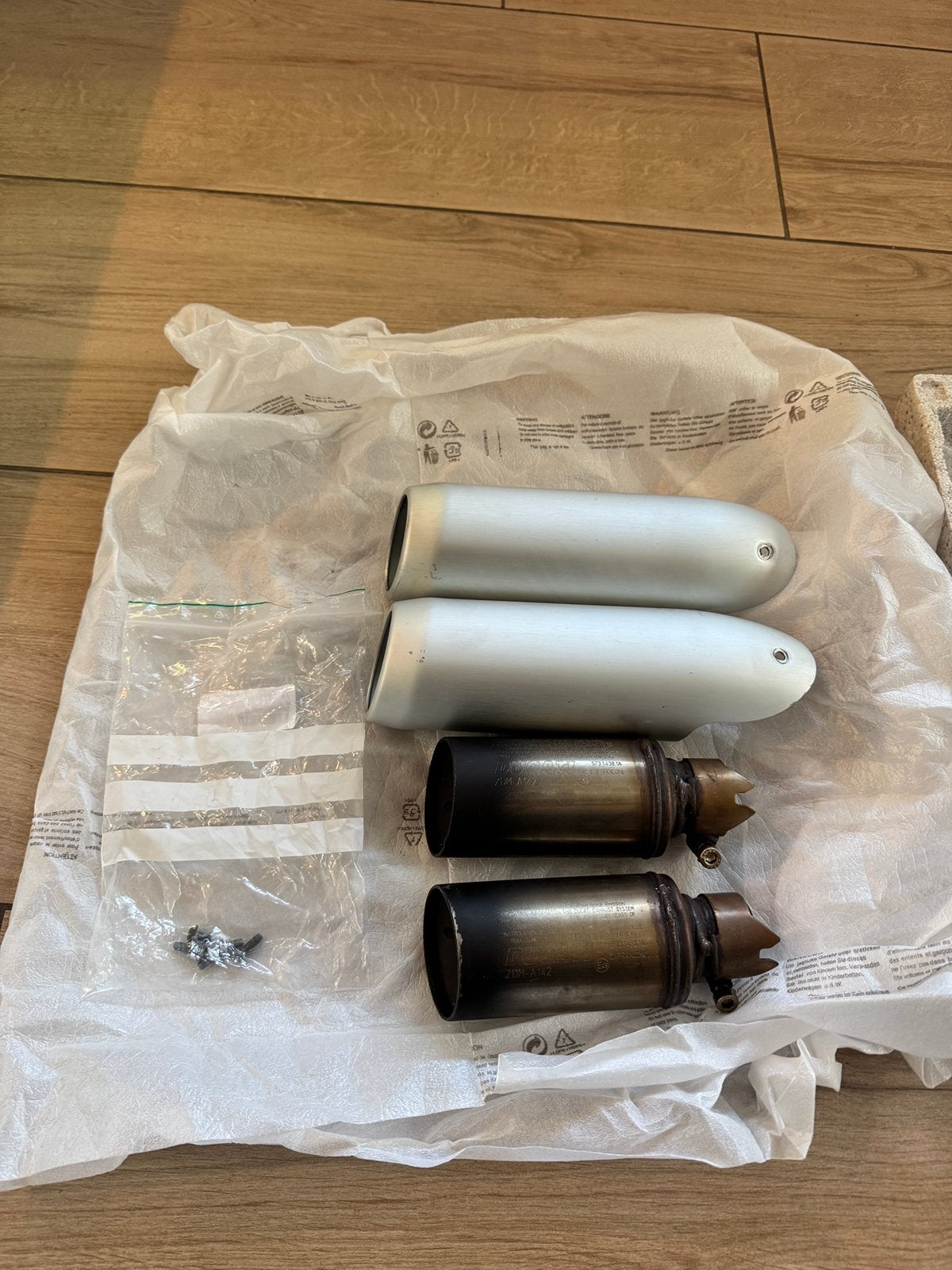 Ducati SuperSport 939 / 939 S originele uitlaat dempers OEM, Ophalen of Verzenden, Gebruikt