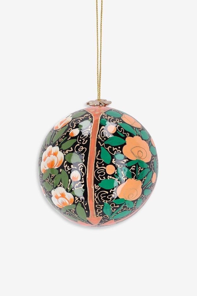 Sissy Boy kerstbal ornament papier maché bloem, Diversen, Ophalen of Verzenden, Zo goed als nieuw