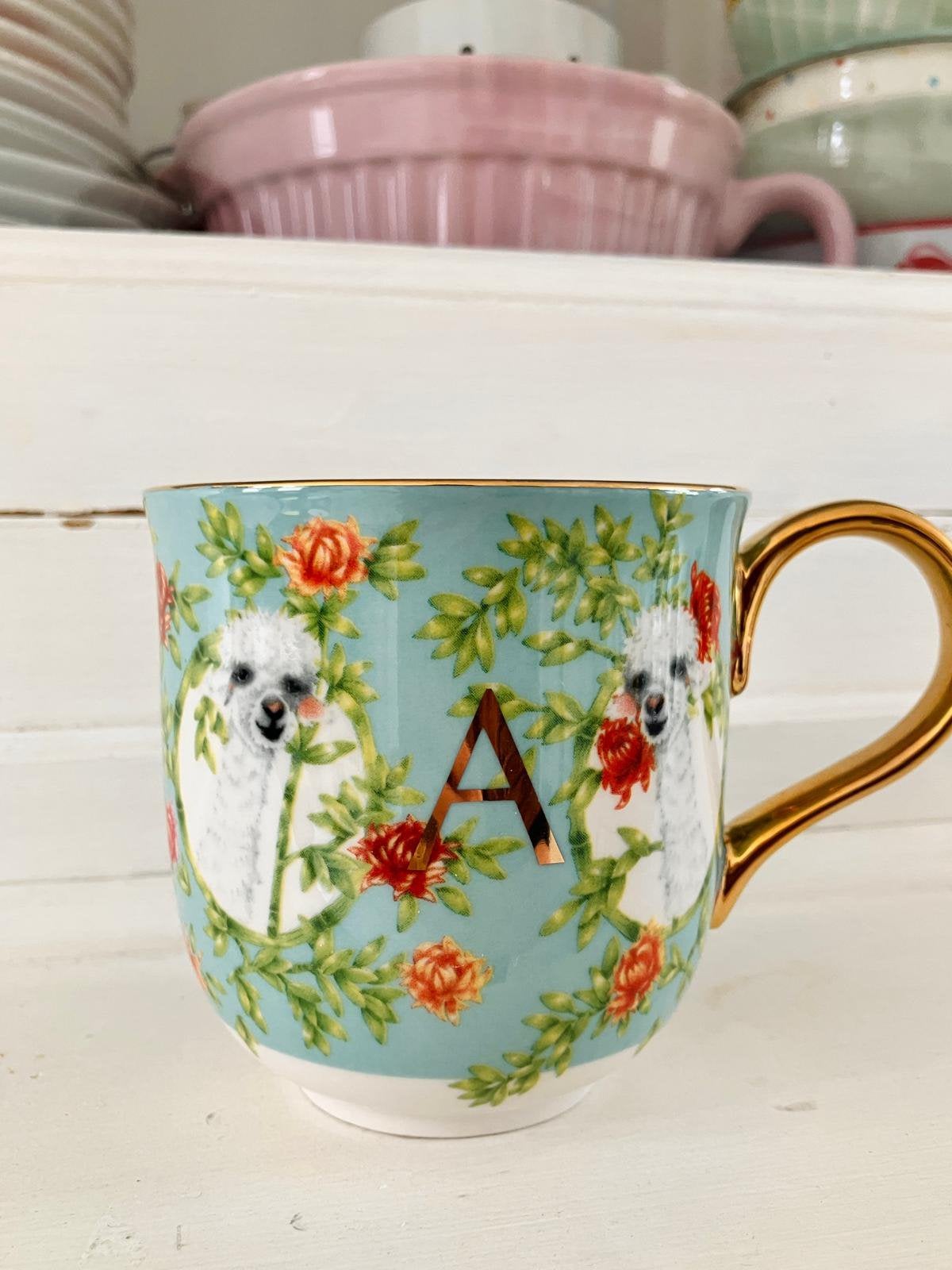 Anthropologie alpaca mok, Ophalen, Keramiek, Nieuw, Overige stijlen