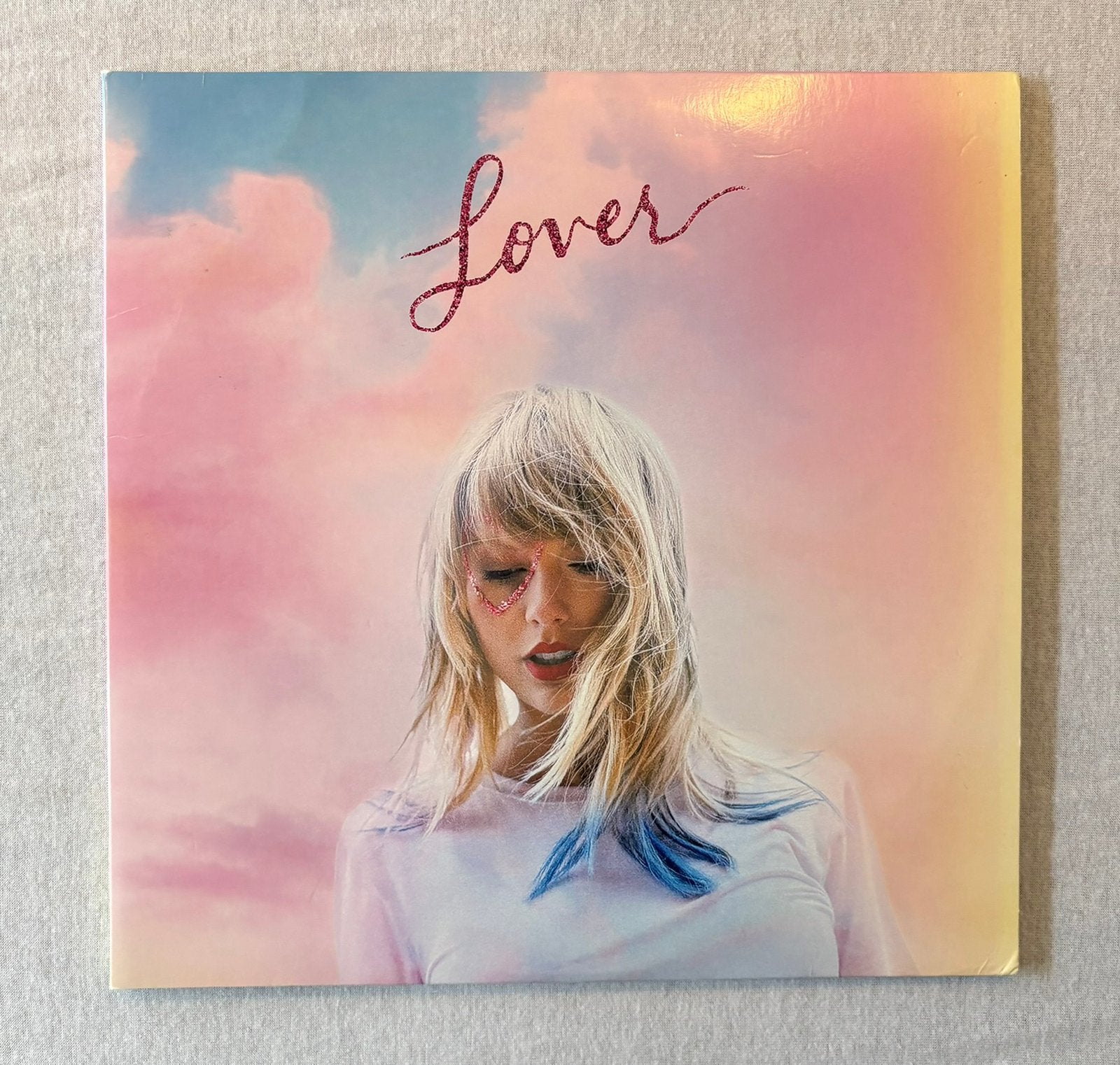 Taylor Swift –Lover -Baby Pink/Light Blue vinyl incl. poster, Gebruikt, Pop, Ophalen of Verzenden, Speciale editie