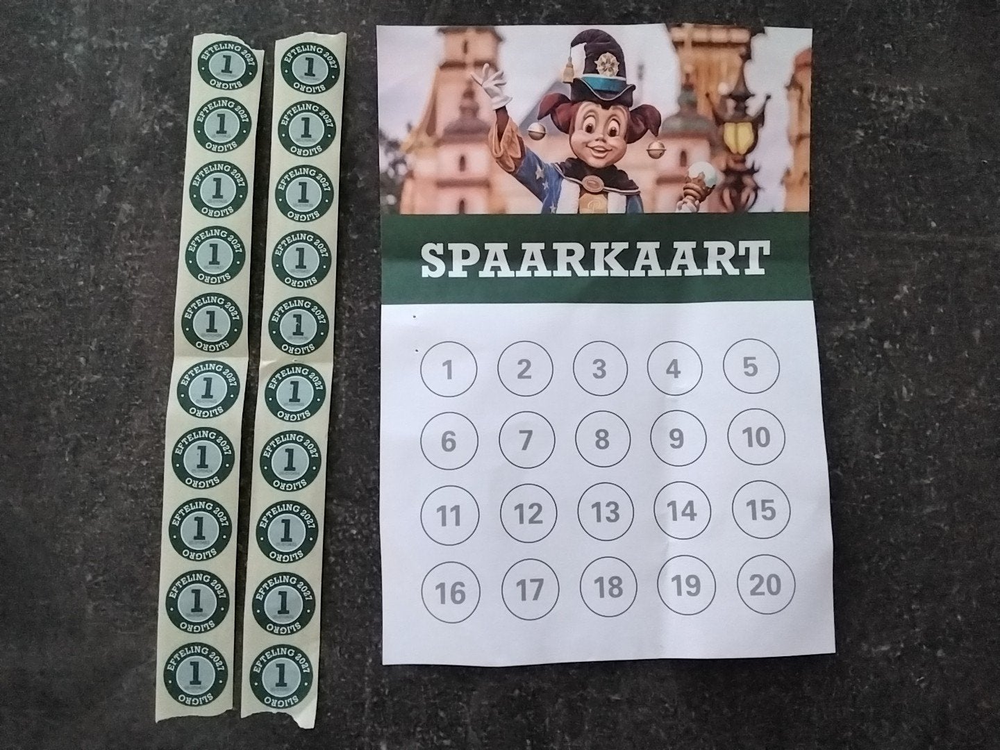 sligro volle spaarkaart Efteling 10 & 16 Jan. 2027, Hobby en Vrije tijd, Spaarzegeltjes, Ophalen of Verzenden, Winkel, Super of Benzinepomp