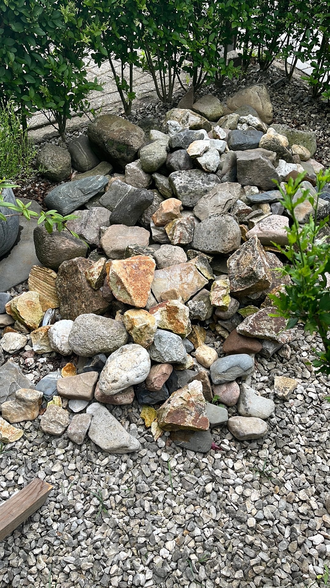 Grote hoeveelheid keien, Tuin en Terras, Grind, Keien en Split, Gebruikt, Ophalen