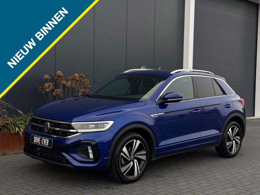 Volkswagen T-Roc 1.5 TSI R-Line 11-2025 IQ LIGHT NAVI CAMERA, Auto's, Volkswagen, Automaat, 4 cilinders, 150 pk, Blauw