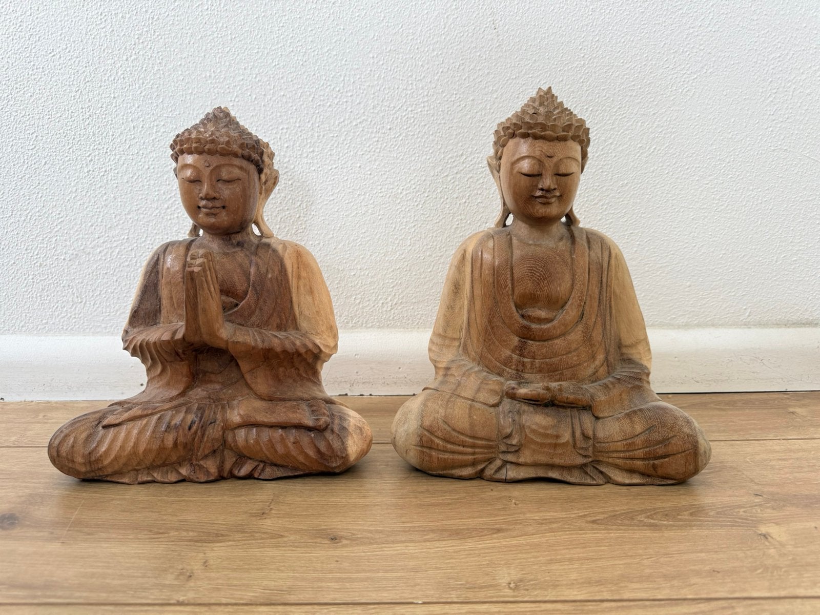 Mooie houten Boeddhabeelden, Ophalen of Verzenden, Zo goed als nieuw