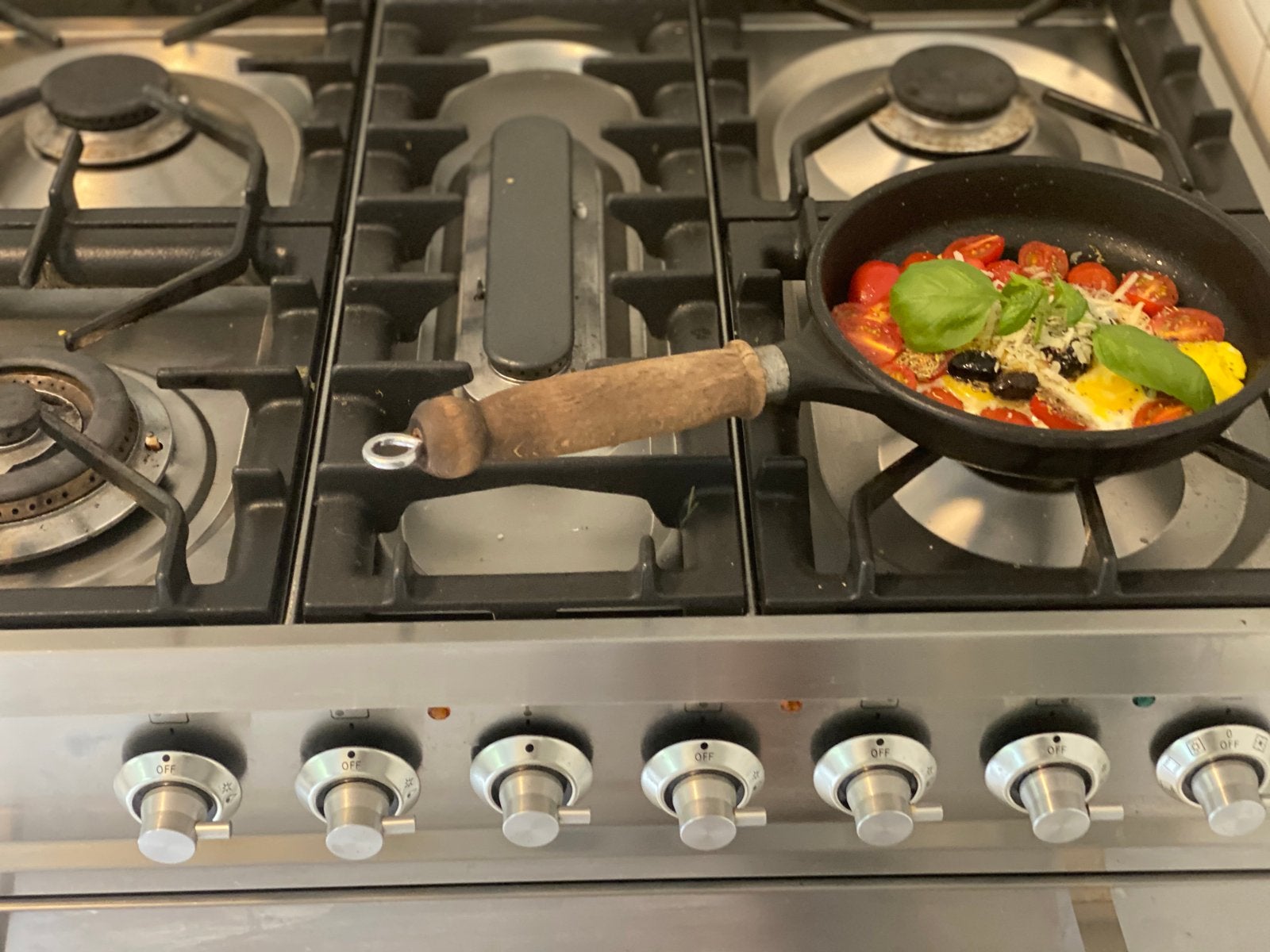 Boretti Fornuis met Gas Kookplaat en Oven, Ophalen, 60 cm of meer, Grill, Zo goed als nieuw