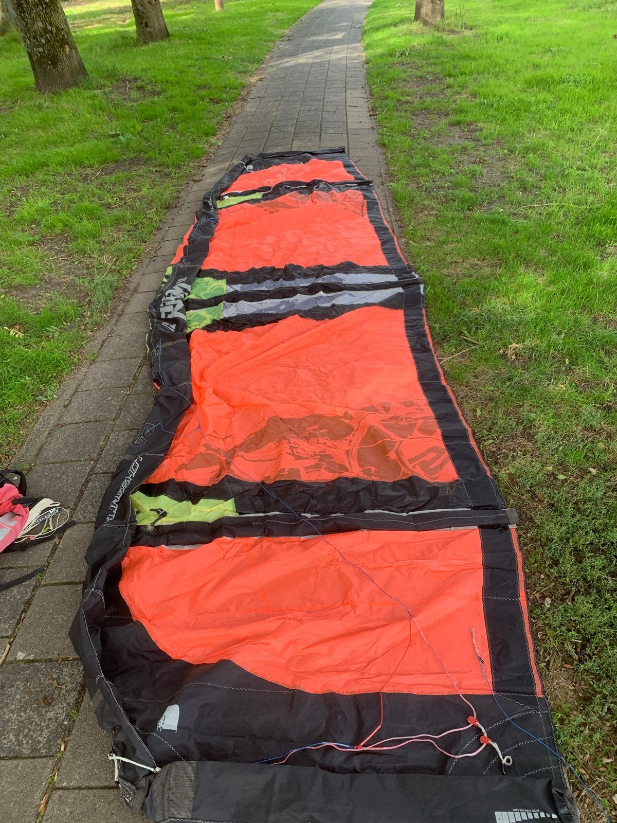 Slingshot Rally 12m met lek, Ophalen of Verzenden, Gebruikt, 12 m², Kite