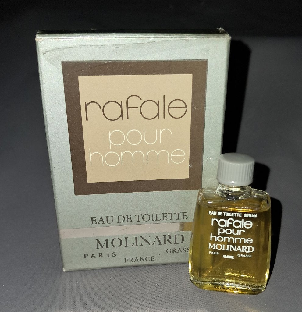 Volle parfum mini - Molinard Rafale p homme + doosje, Ophalen of Verzenden, Zo goed als nieuw, Miniatuur, Gevuld