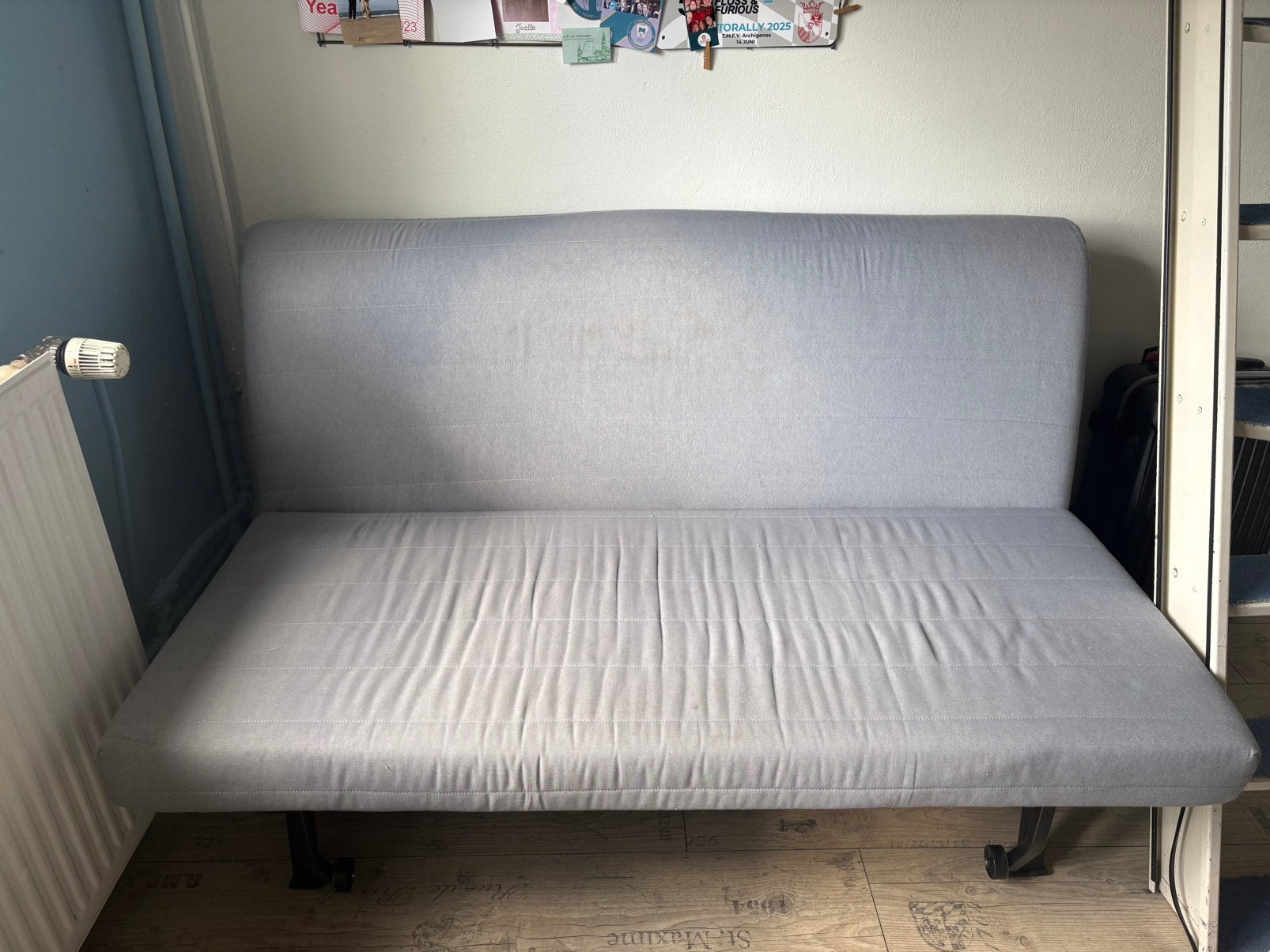 2-zits slaapbank (IKEA: LYCKSELE LÖVÅS). Vanaf 1 juli, Ophalen, Gebruikt, Tweepersoons, 140 cm