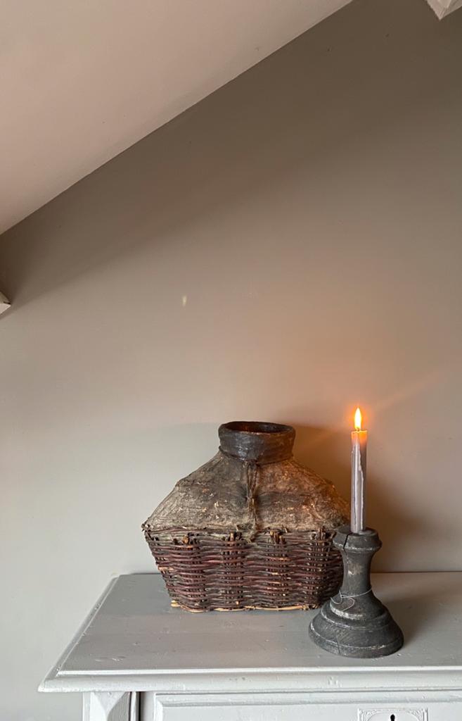 Oude leemmand-oude kruik-landelijk-sober-leemkruik, Ophalen of Verzenden