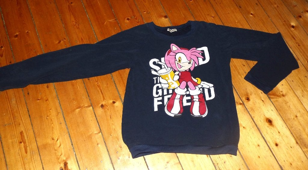 Sega Sonic Sonia dunne trui ong maat S/M, Ophalen of Verzenden, Nieuw, Maat 36 (S), Blauw
