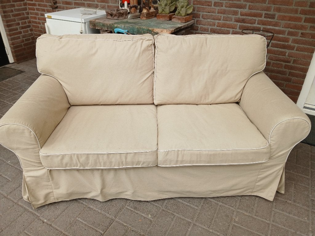 Bankje, 2 zits, Ophalen, Gebruikt, 150 tot 200 cm, Tweepersoons