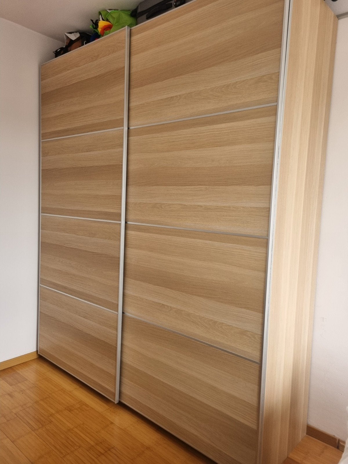 IKEA PAX kast met schuifdeuren - 200x63x236 cm, Huis en Inrichting, Ophalen, Gebruikt, 200 cm of meer, Met lade(s)