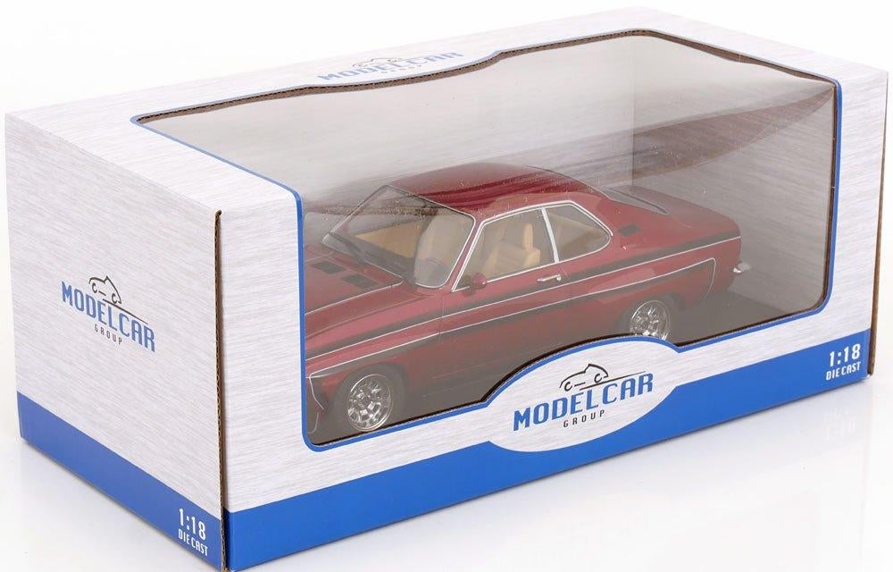 MCG 1:18 Opel Manta A Irmscher donkerrood metallic 1974, Overige merken, MCG, -, Nieuw