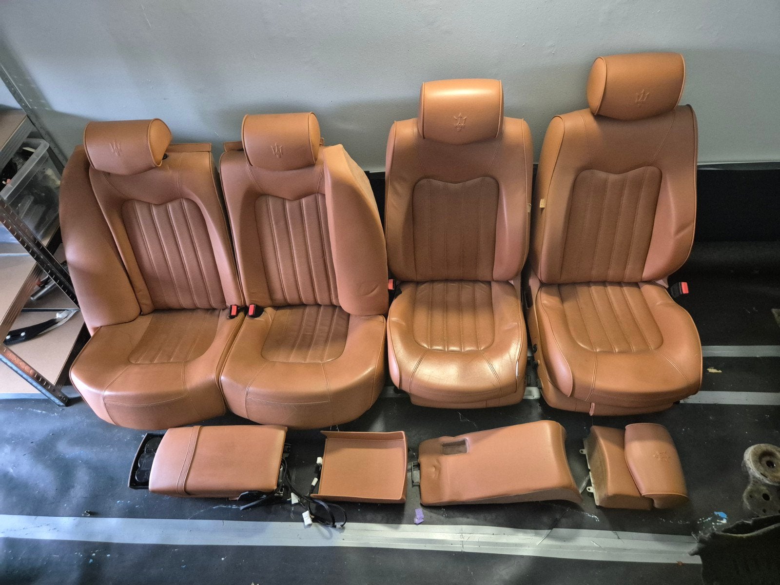 Maserati Quattroporte V Bekleding Stoelen Set 2003-2012, Maserati, -, Ophalen of Verzenden, Cuoio